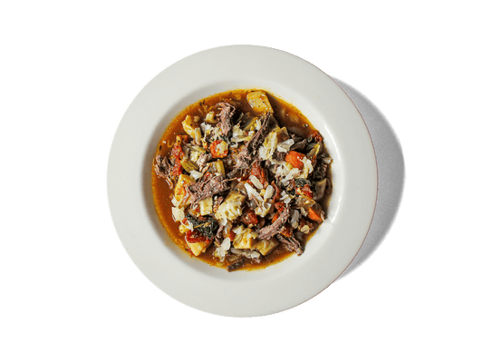 Grass-Fed Pot Roast Soup