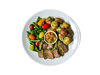 A photo of Herb Crusted Grass Fed Flat Iron Steak