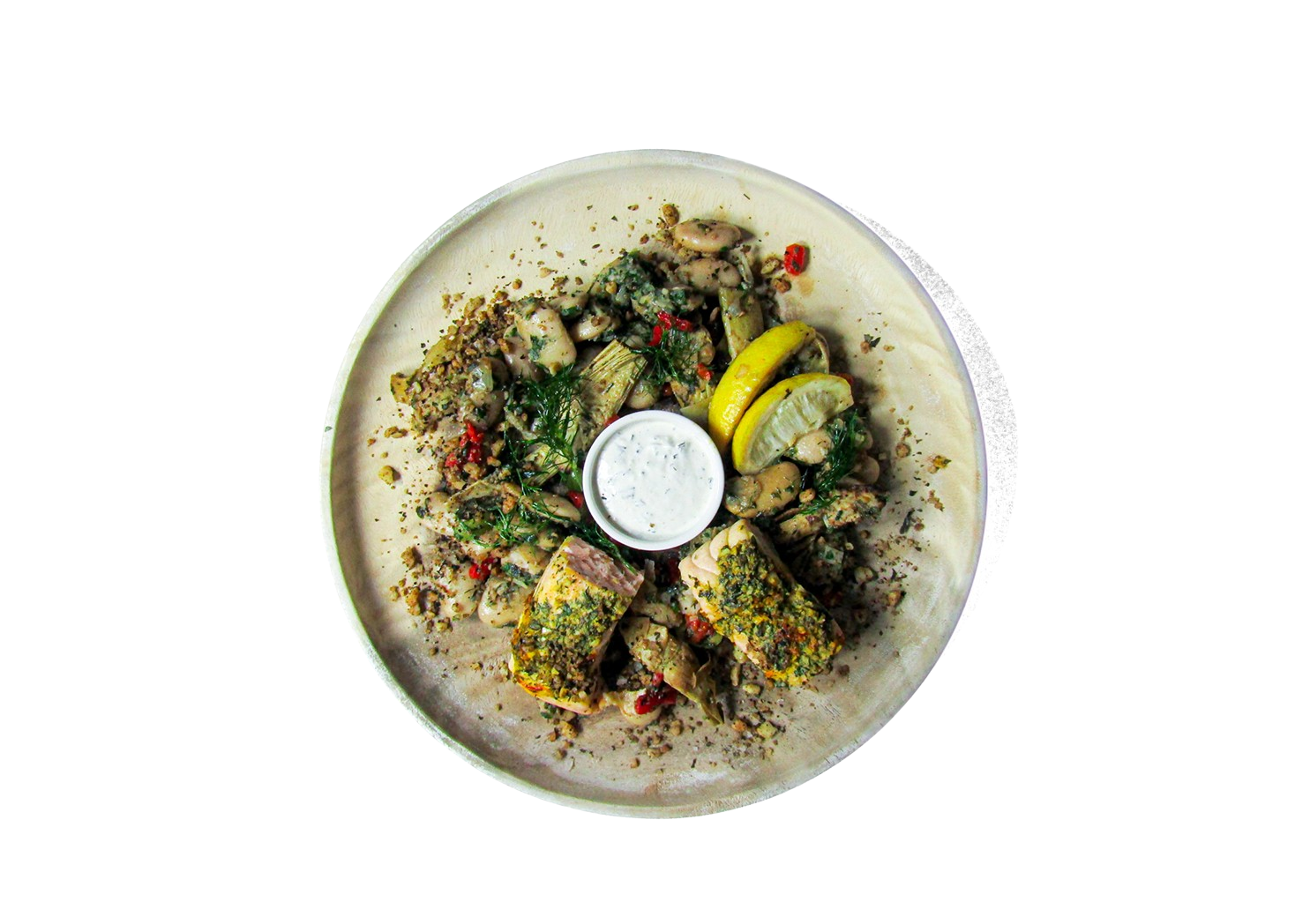 Image of Citrus Saffron Faroe Salmon Bowl on a plate
