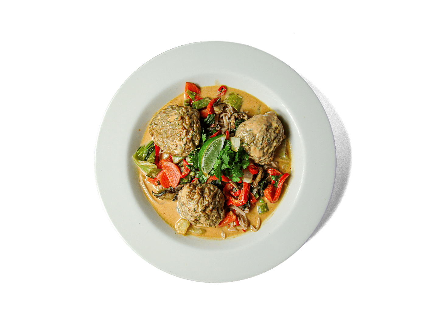 Thai Coconut Wild Shrimp Meatball Soup
