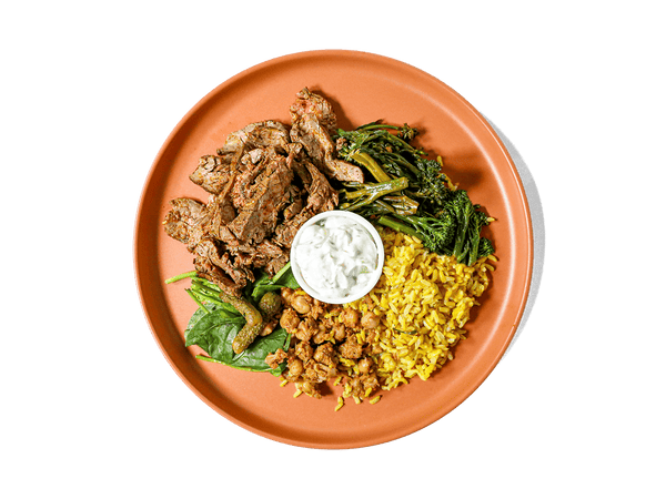 LOWCAL version - Grass Fed Steak Shawarma