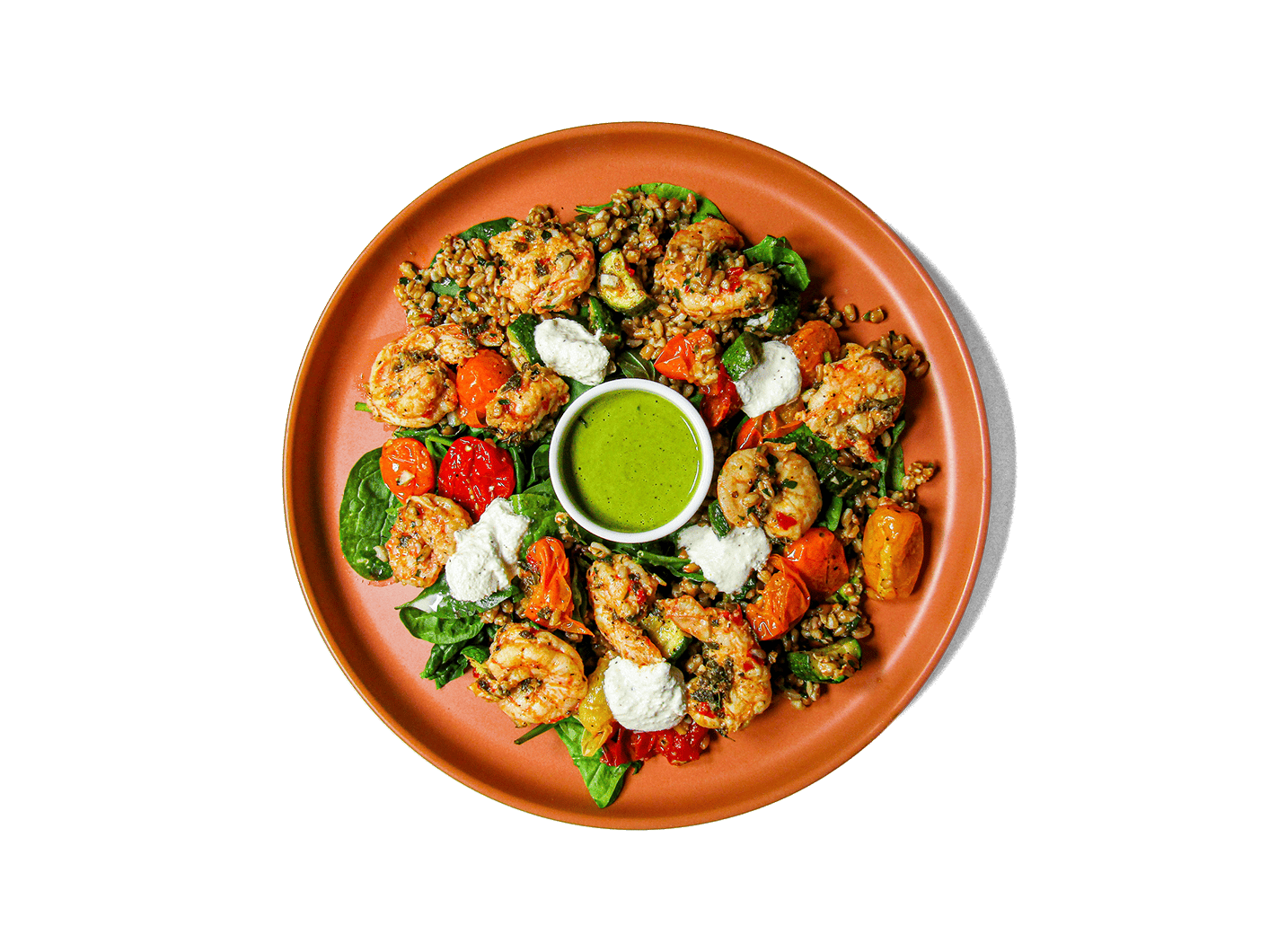A photo of LOWCAL version - Calabrian Wild Shrimp Grain Bowl